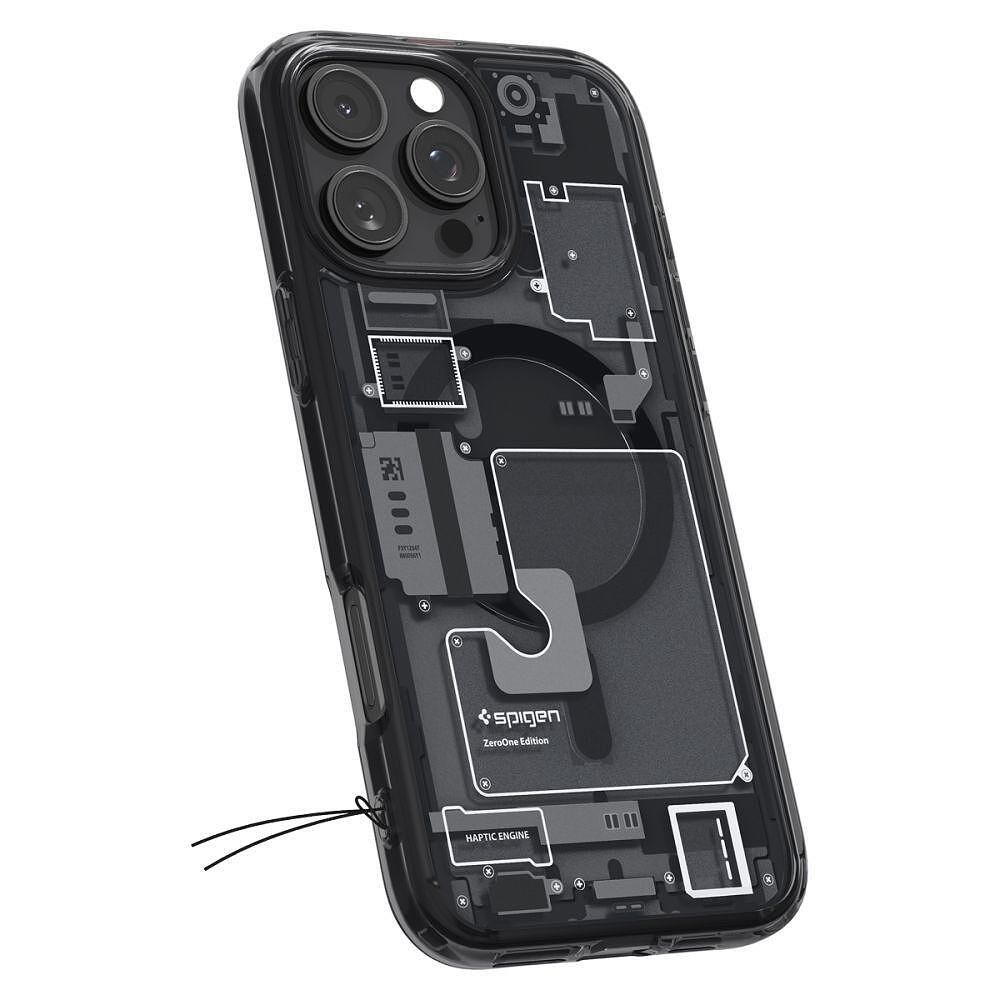 Spigen ultra hybrid mag magsafe за iphone 16 pro max - zero one black