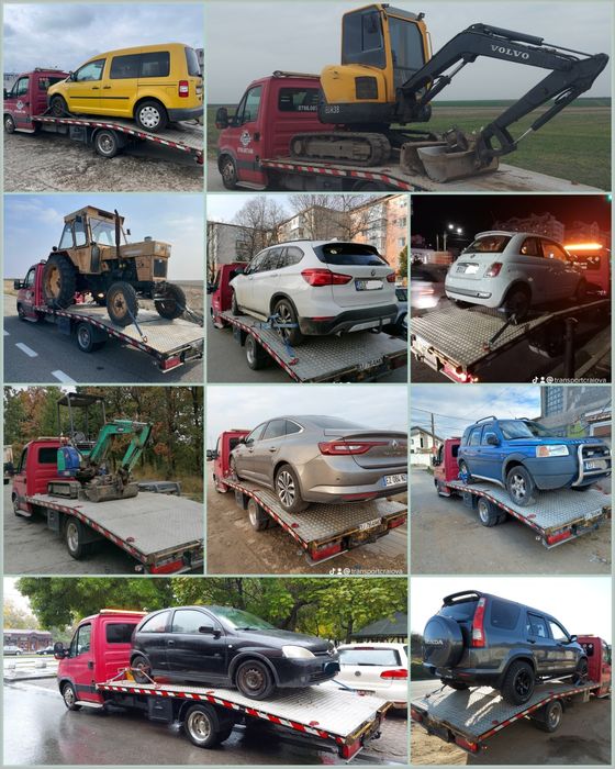PLATFORMĂ AUTO - TRACTĂRI mașini/utilaje local/național AUTOPLATFORMĂ