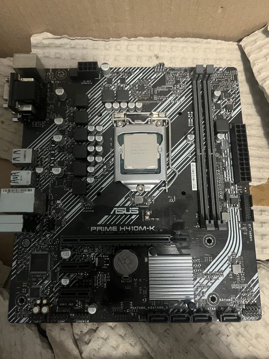 Placa de baza ASUS PRIME H410M-K + Procesor intel core i3-10100F