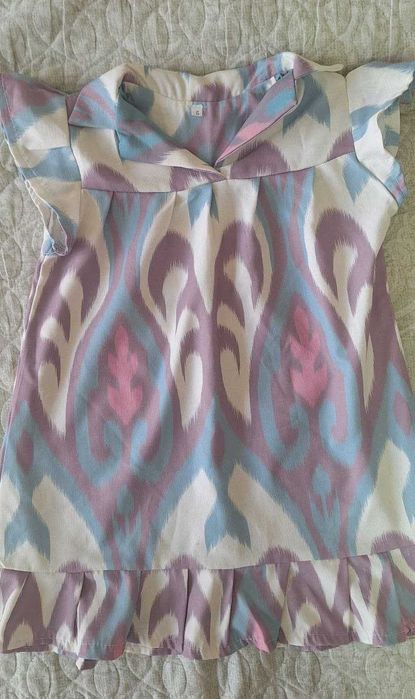 Костюм в национальном стиле,платье +штанишки,на 4-5 лет,размер 104-116