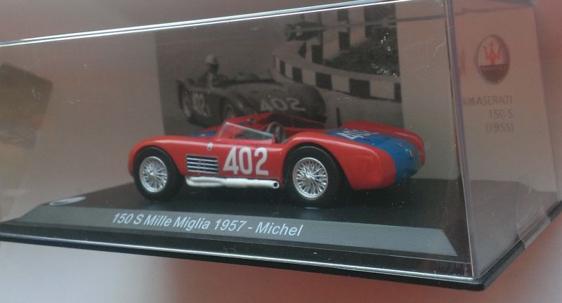 Macheta Maserati 150S Mille Miglia 1957 - Leo Models/Altaya 1/43