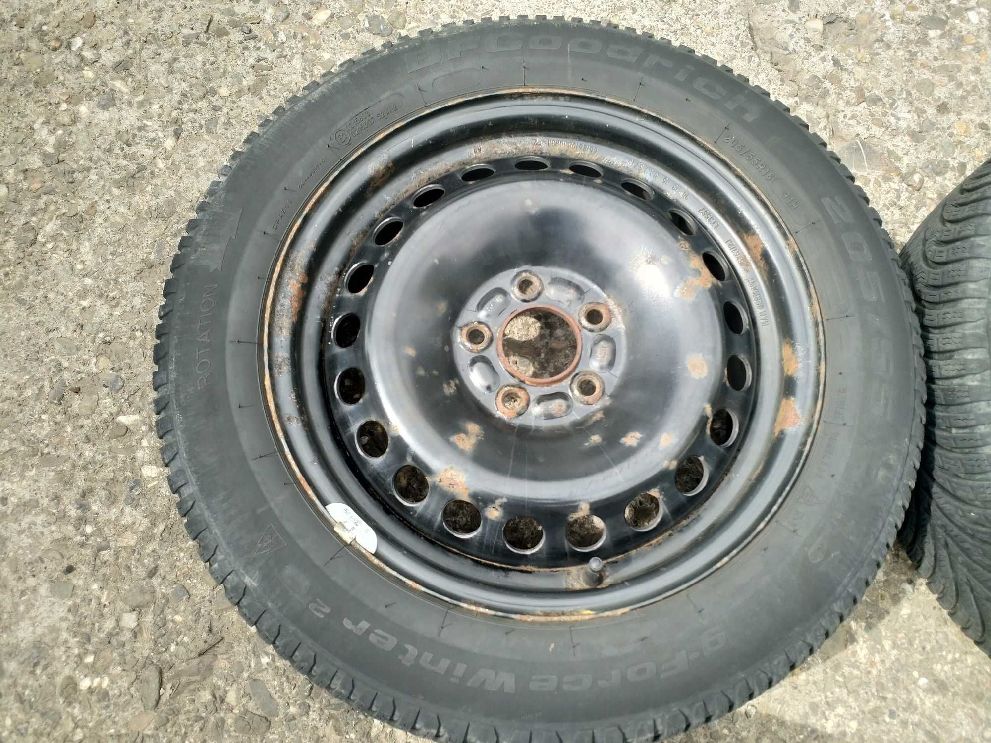 Roti jante FORD anvelope 205 55 16  iarna 6mm FORD FOCUS,MONDEO,C-MAX
