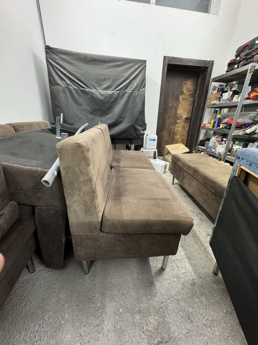 Меки дивани (кафяви и сини)