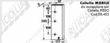 Cutit piston balotiera  Gallignani