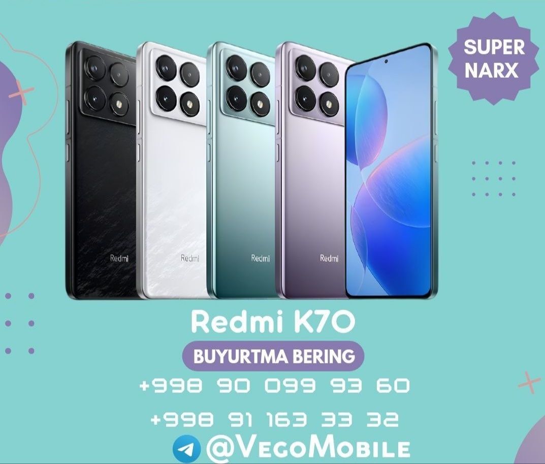 Суперцена! Redmi K70 на заказ, VegoMobile