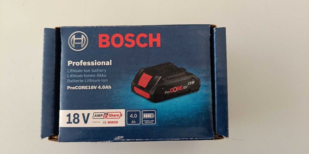 Батерия BOSCH GBA и ProCORE  18V 4A,  зарядно BOSCH GAL 1880 CV