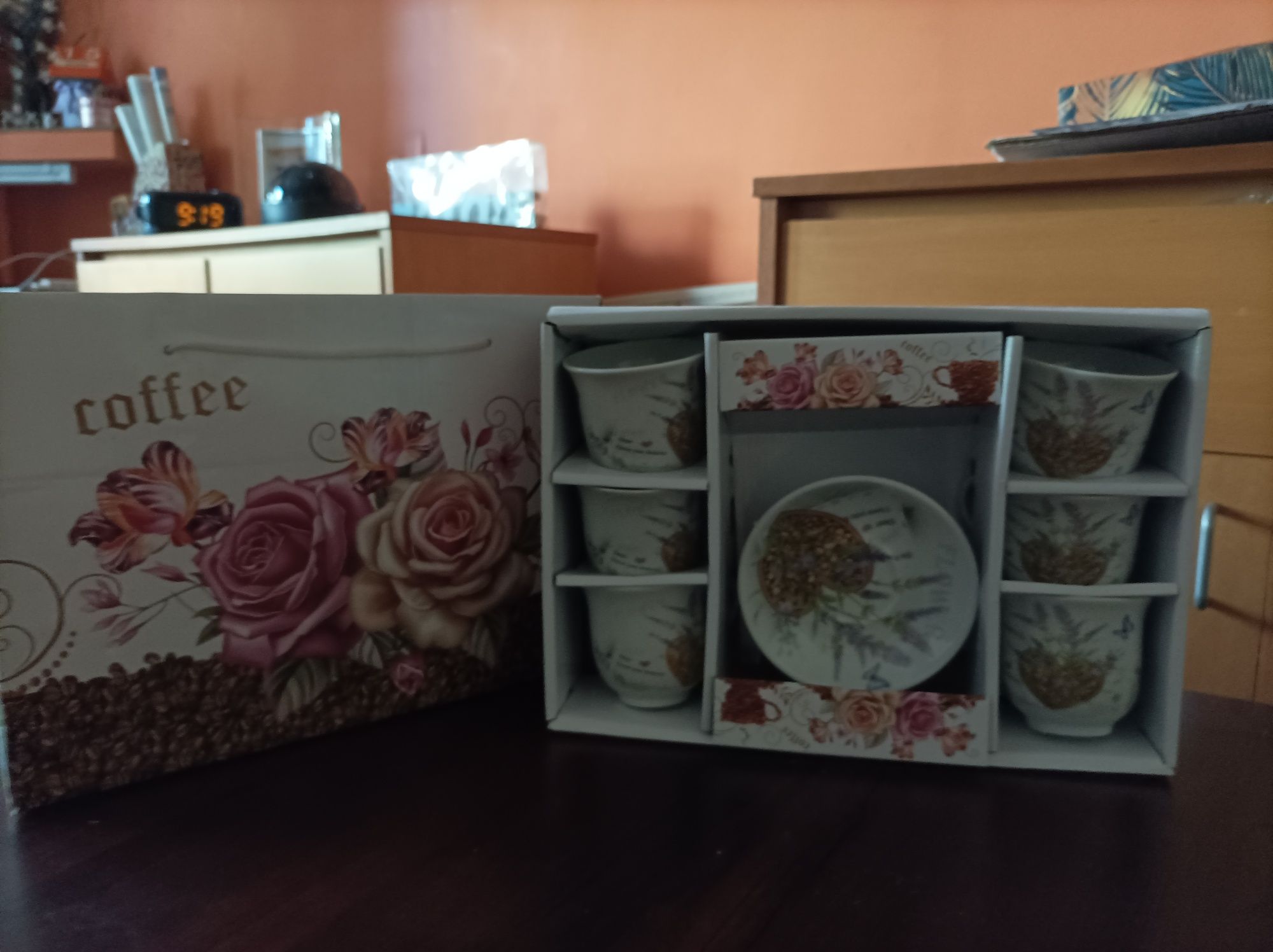 Set cesti cafea, Lavanda