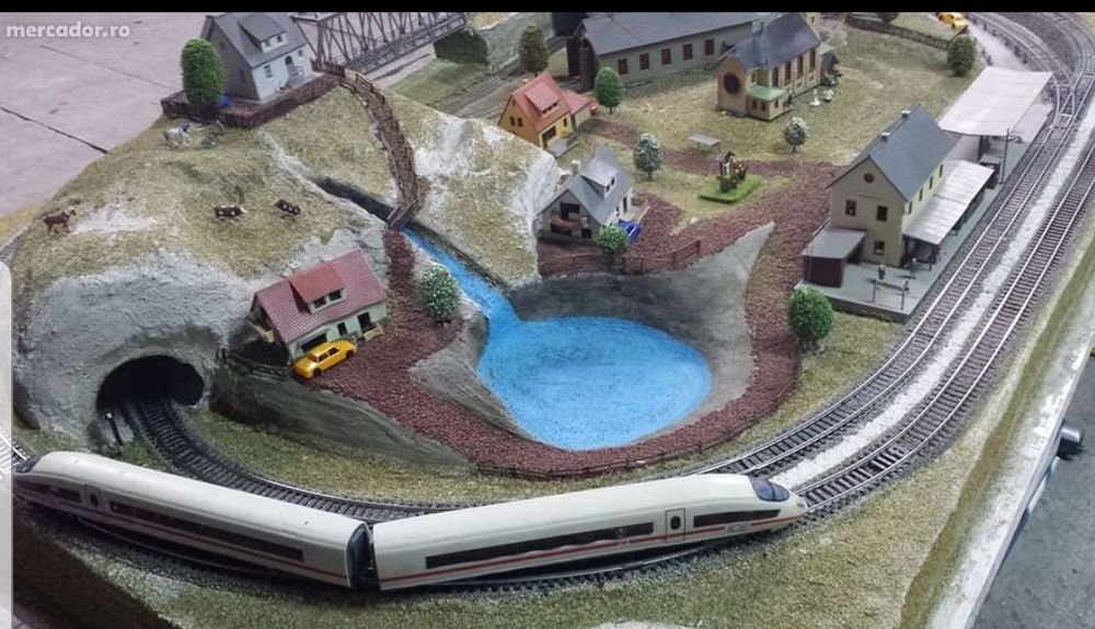 Macheta diorama tren