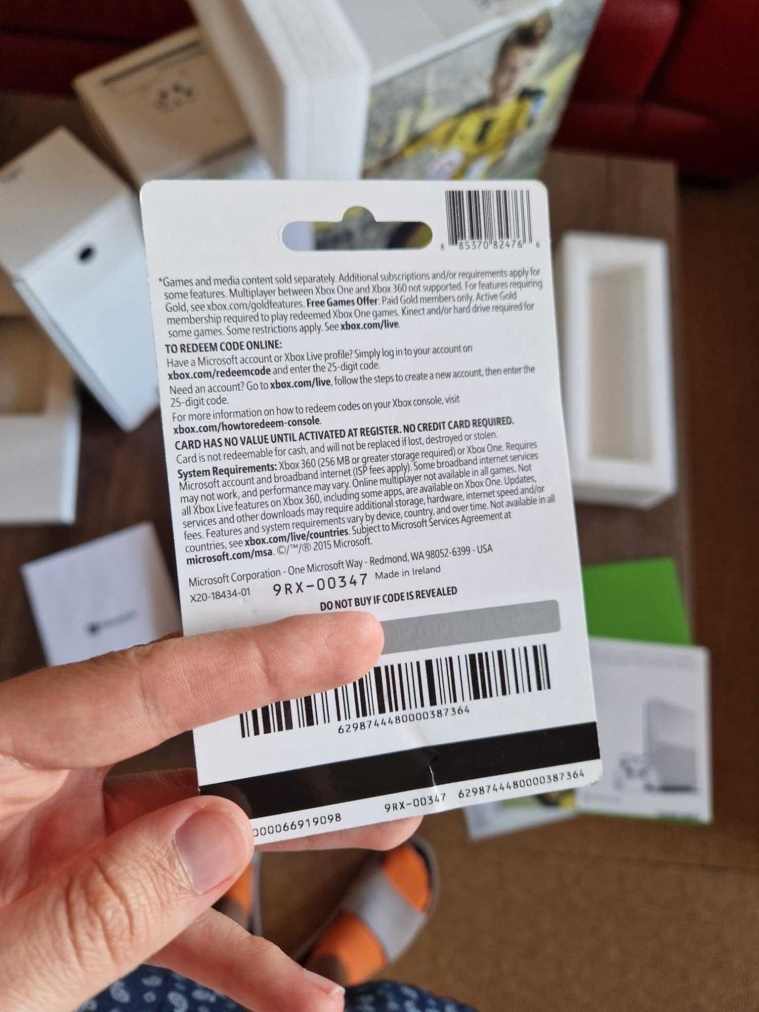 Xbox One S + 2 игри + Xbox Live Gold