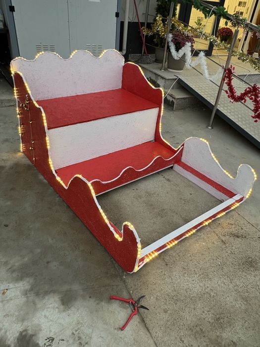 Sanie decorativă de exterior – perfectă pentru Crăciun!