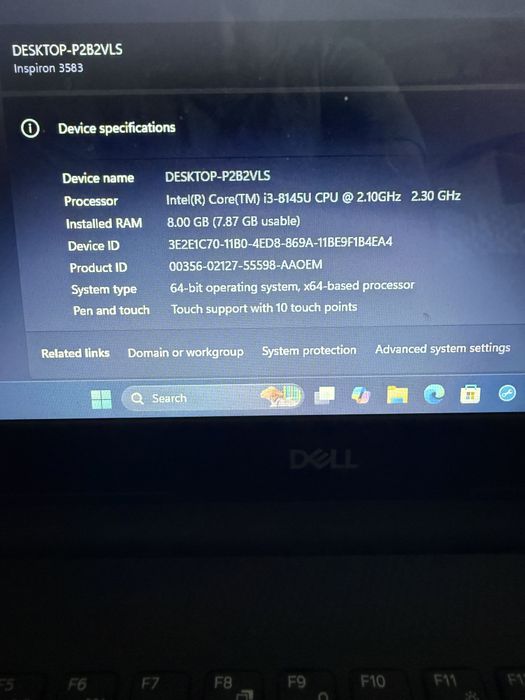 Лаптоп Dell inspirion 3583 15.6"