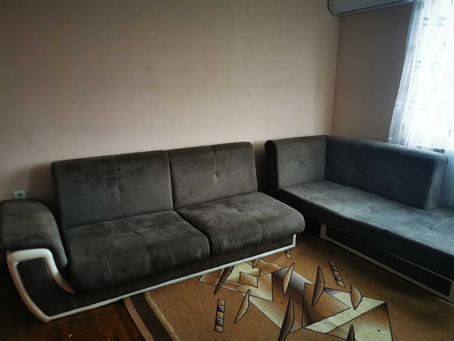 Разтегателен диван Виденов сив 3м