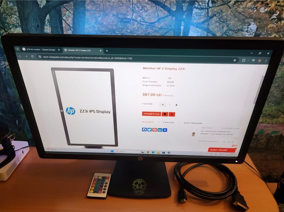 Monitor 23" rotire display HP Z23i inch iluminare argb SH 19 wide