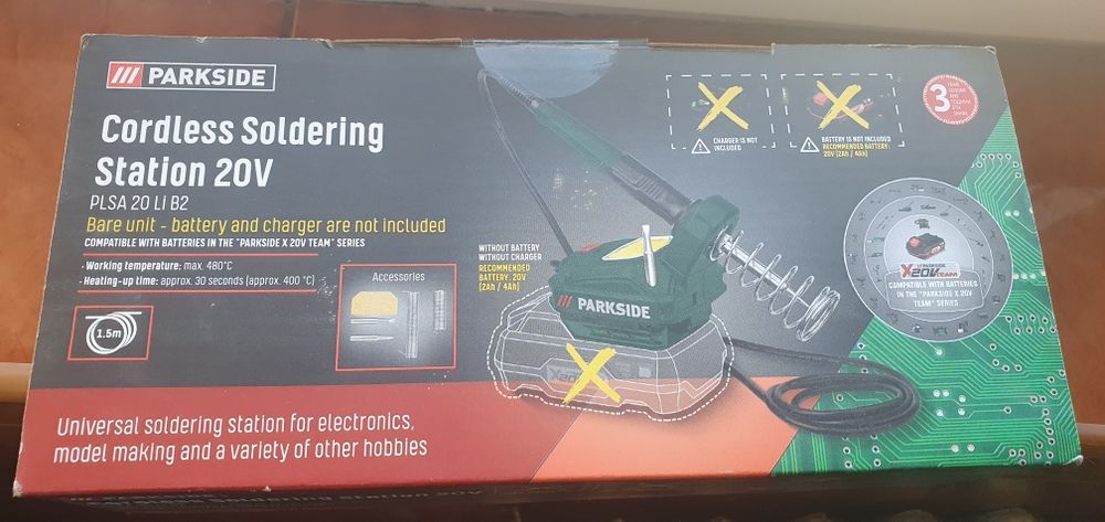 Pistol de lipit statie cu baterie Nou Parkside