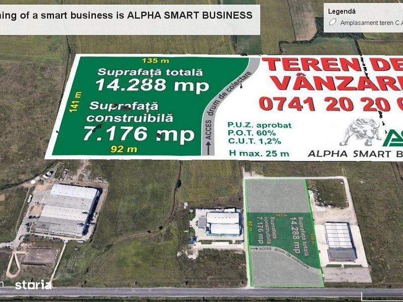 Teren cu PUZ - Calea Aradului la sosea cu toate ulitatile !