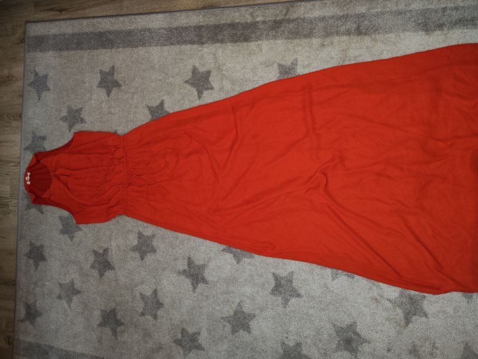 Rochie lunga roșu corai