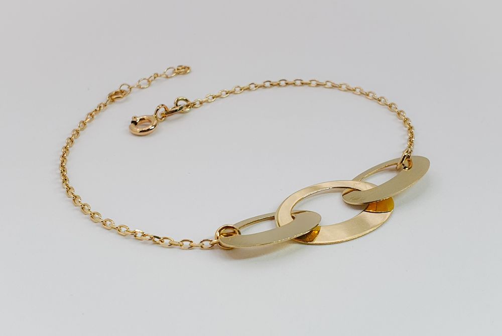 Brățară 3 Maillons AÉLYS din aur de 14K gramaj 2,26 g