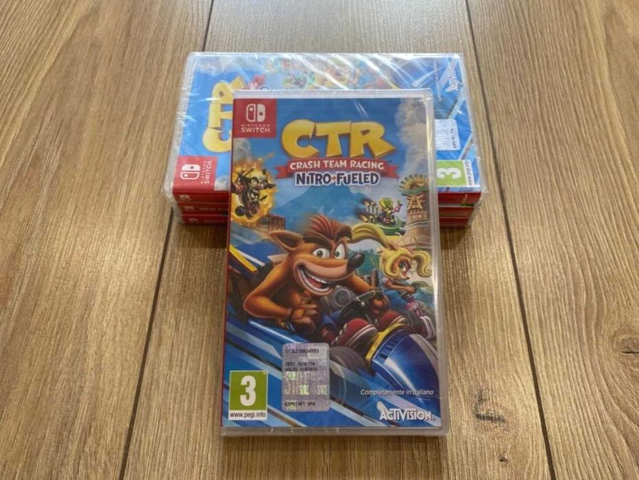 Новый картридж Crash Team Racing Nitro-Fueled Nintendo Switch