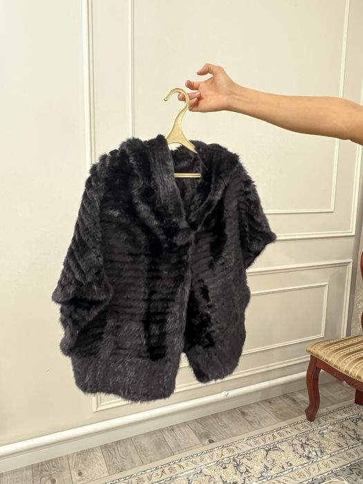 Жилет накидка норковая