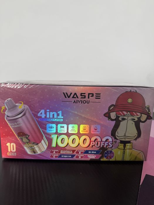 Vape 100,000 puffuri reincarcabil 4 in 1