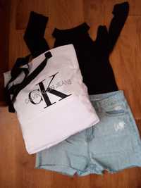 Дамски лот от три части,текстилна чанта,панталонки и блуза