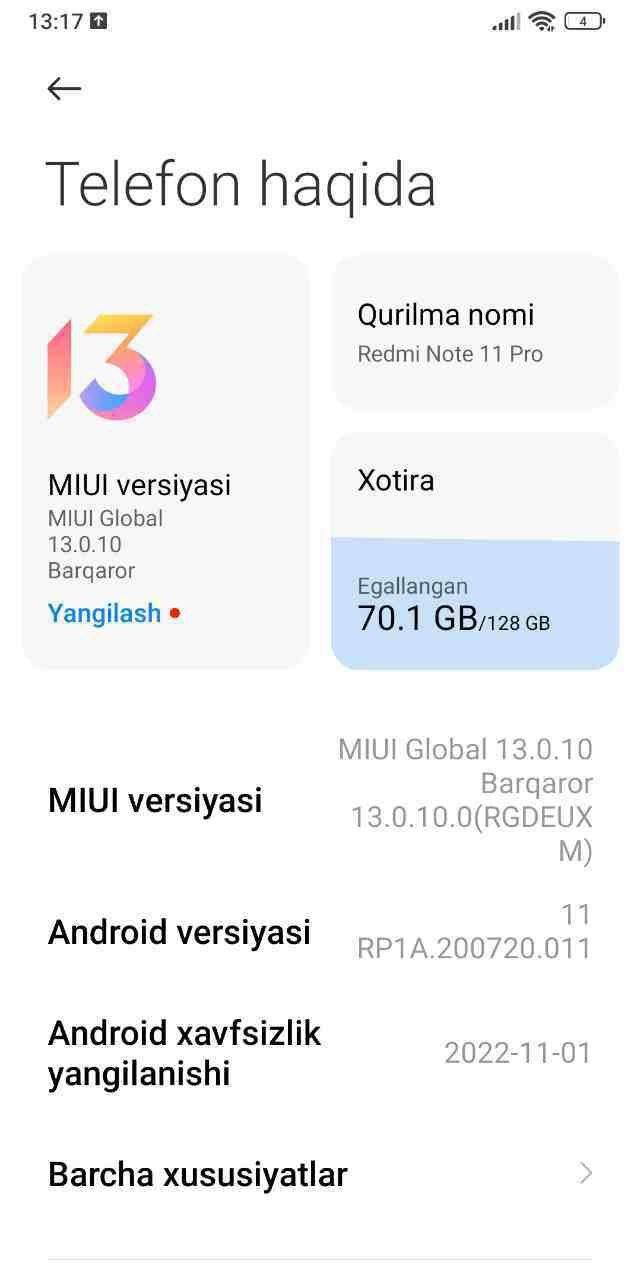 Redmi note 11 pro