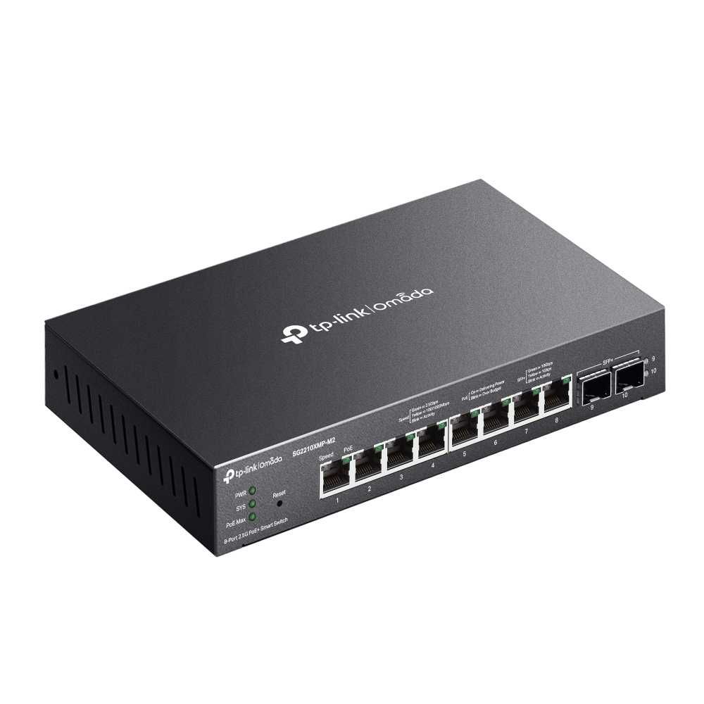 Управляемый коммутатор TP-Link 	SG2210P-M2 Omada 8-Port 2.5GBASE-T