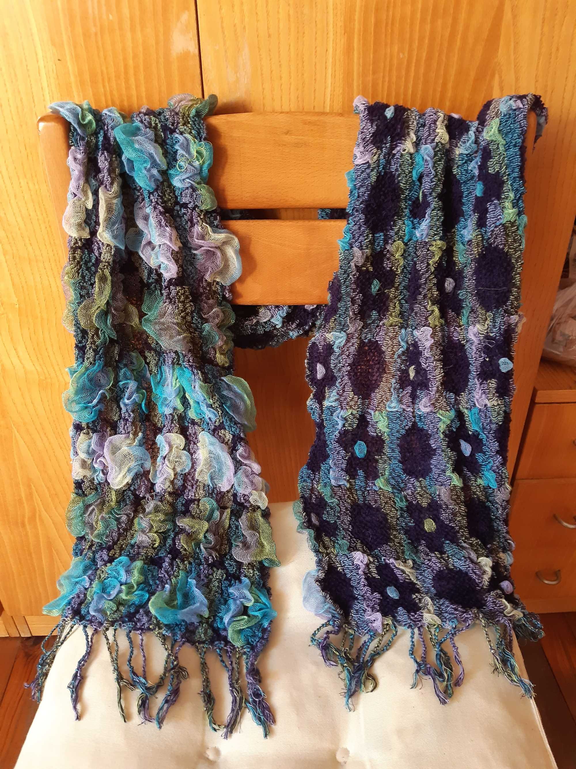 НОВИ! Топли плетени шалове в различни цветове
