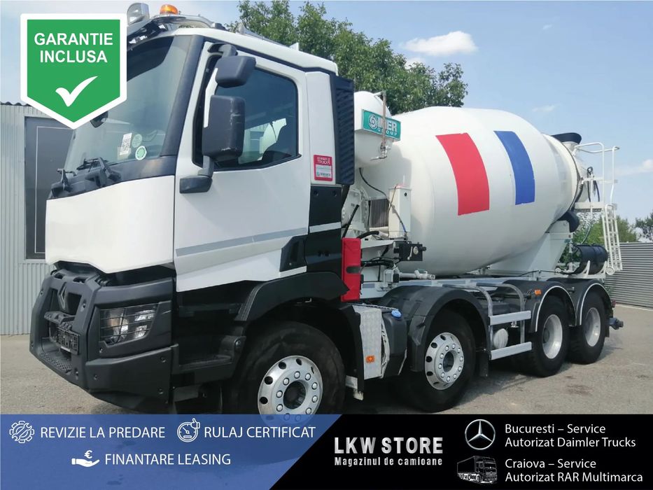 Renault C 430 8x4 Betoniera/Beton Mixer 9m3, TOP !!! Camion Betoniera in stare buna