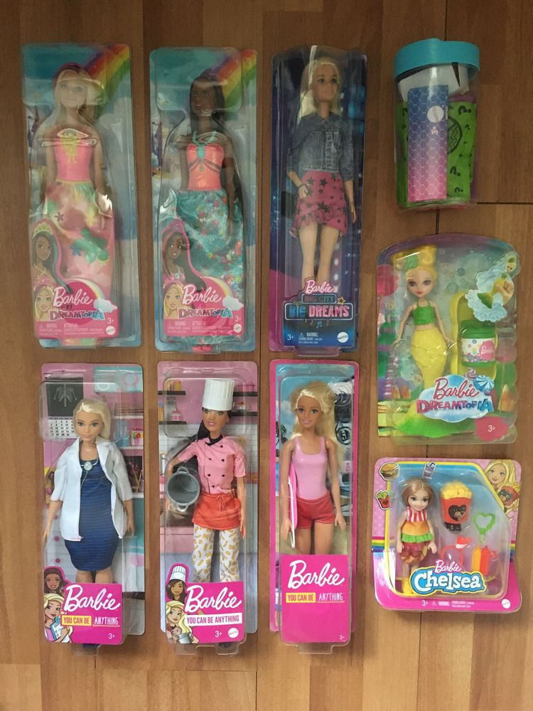 Barbie Dreamtopia Chelsea prințesa cariere sirena color reveal