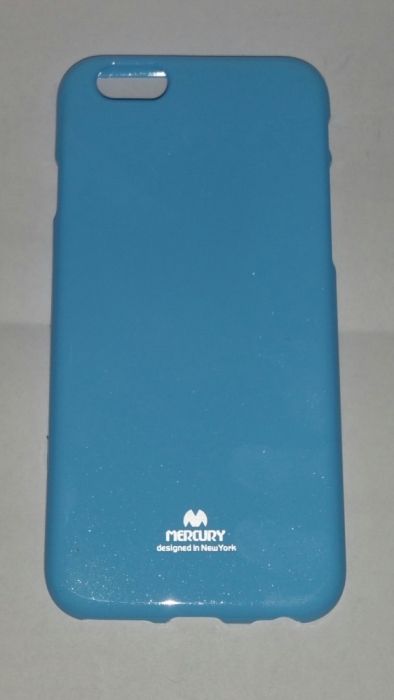 Husa silicon originala Mercury Jelly Case iPhone 6 6s albastra