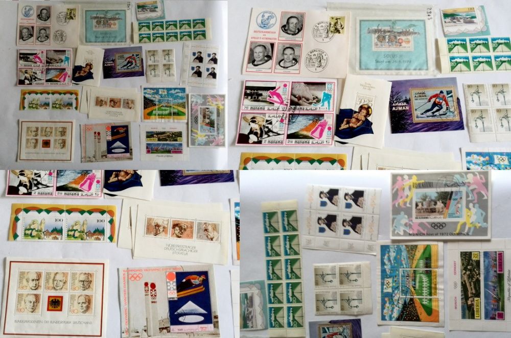 над 200 бр чисти пощенски марки от 60-те и 70-те год. и лот блок марки