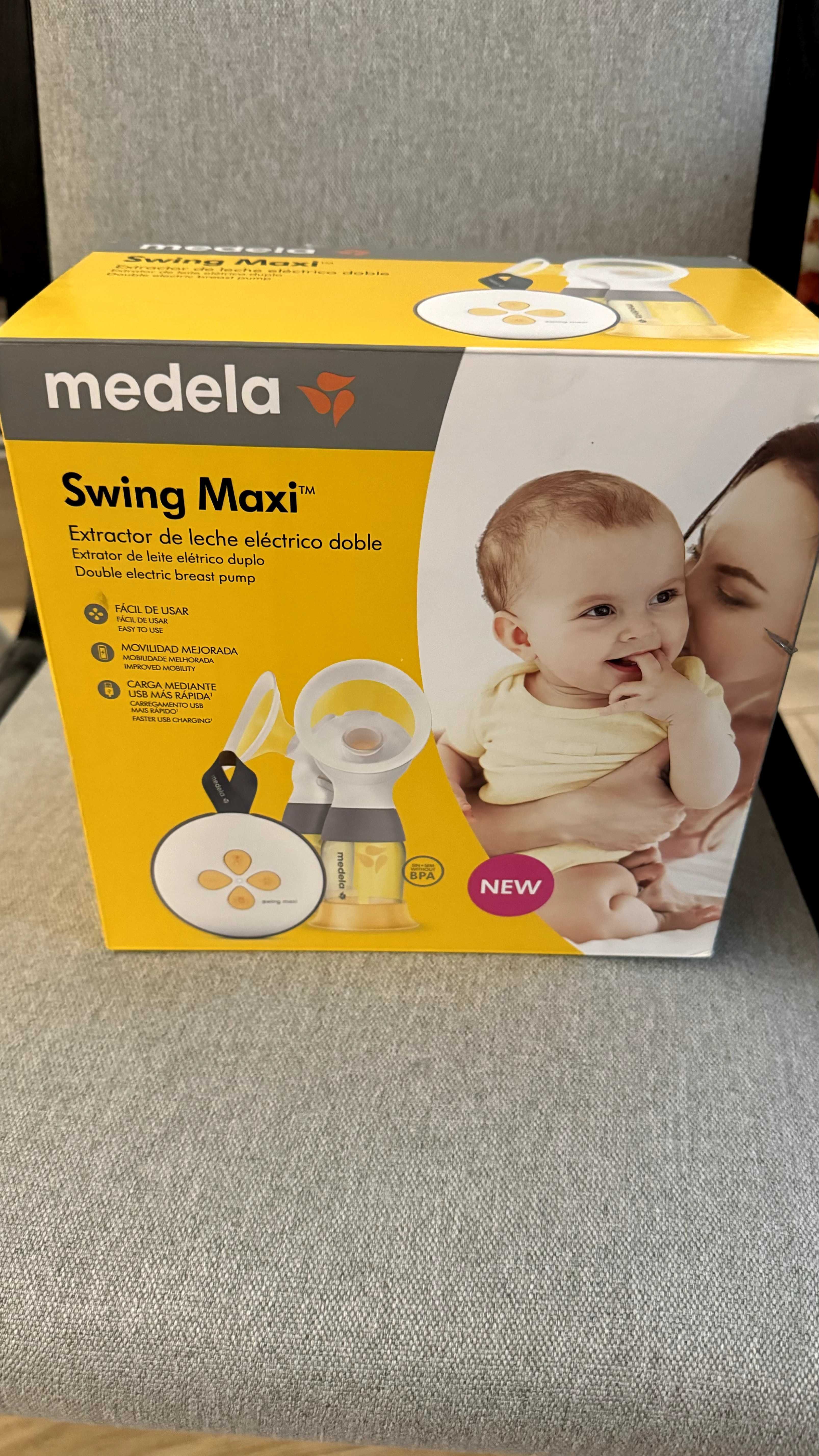 Нова Двойна двуфазма помпа MEDELA Swing Maxi - неизползвана!