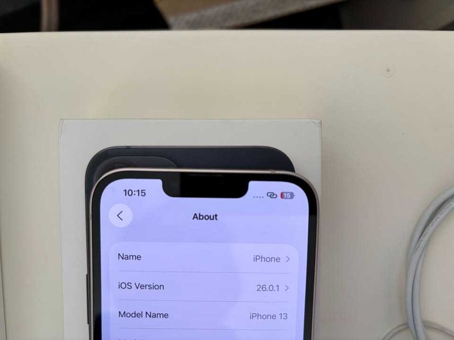 iphone 13 128gb. оригинални кабели, слушалки, преходник, зарядно