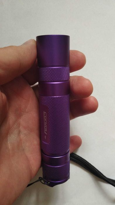 Convoy S2+ cu lumina UV cu led Nichia UV 365nm + filtru ZWB2