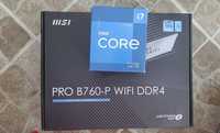 kit i7 12700 +  Placa de baza MSI PRO B760-P WIFI DDR4 LGA1700 -noi