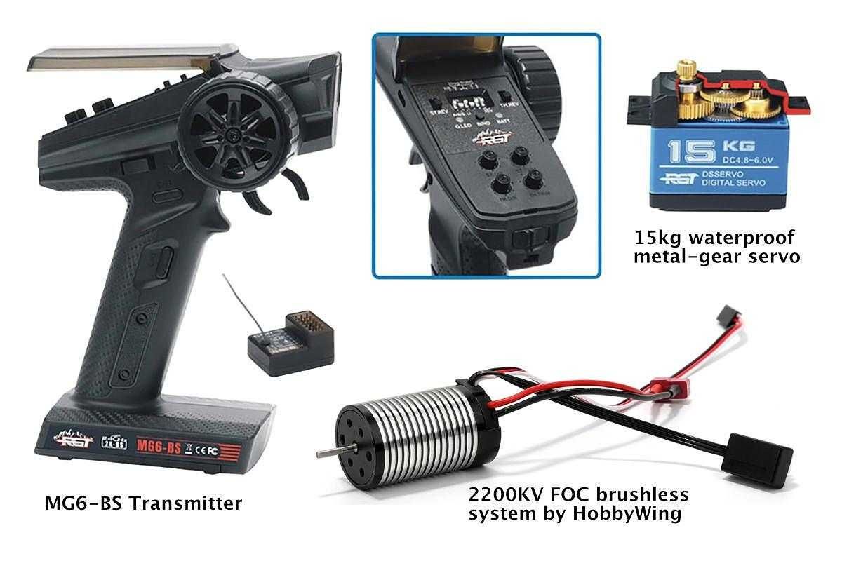 РЦ Катерач Краулер безчетков RGT SHOOTER 4х4 1/10 Brushless 2,4GHz