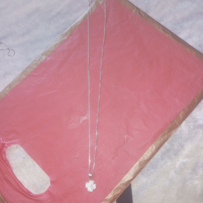 Цепочка серебро с кулоном