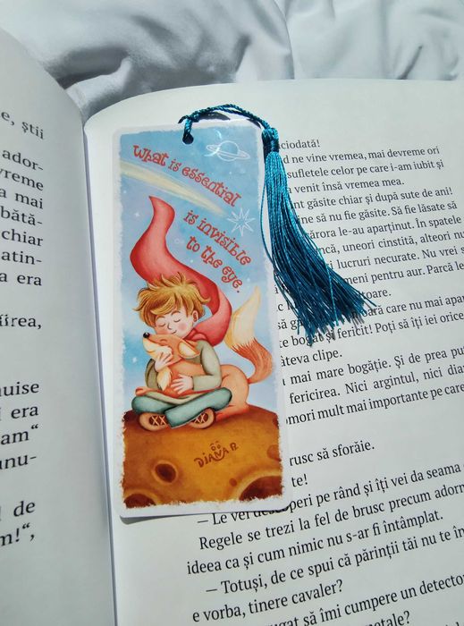 Semne de carte copii Micul Print, laminat