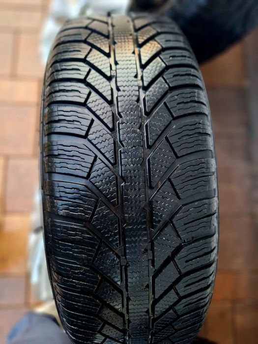 Jante otel cu cauciucuri de iarna si capace 5×112/205/60/16