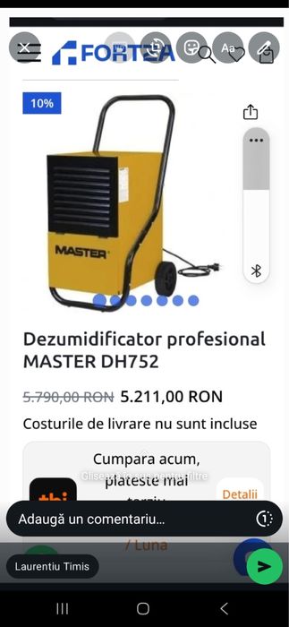 Vand dezumidifiacator profesional