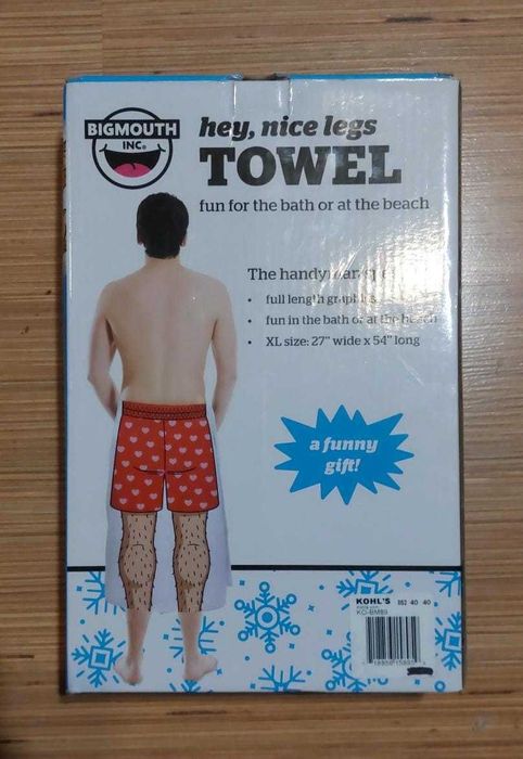 Kohl's Cadou funny Prosop de baie/plaja "picioare frumoase"