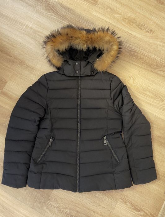 Дамско яке с естесвен пух