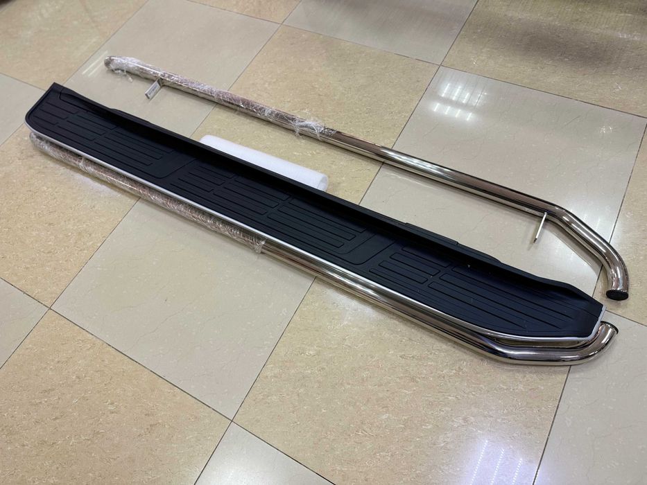 Защита порогов на Toyota Prado 150