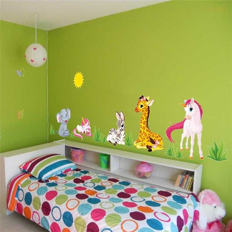 Стикер за стена за детска стая с животни