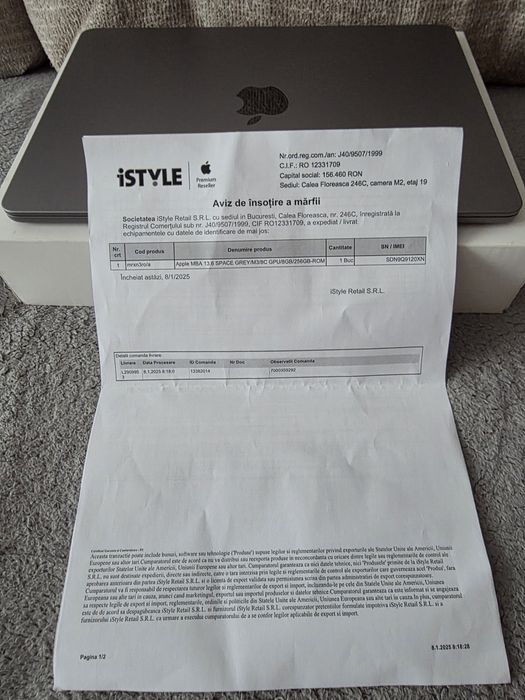 Macbook Air M3 Space Gray Istyle