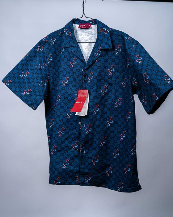 Лимитирана Риза Gucci Printed Cotton Ripstop (The Year of Snake)