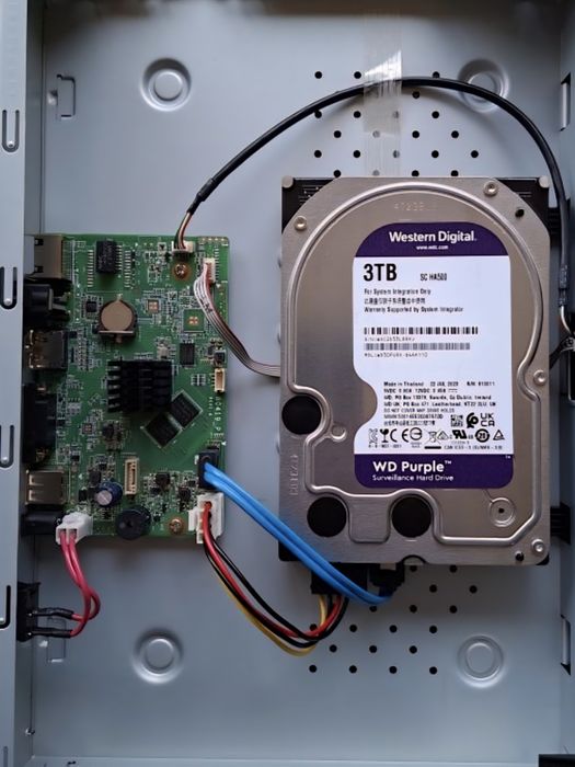 Сетевая система видеонаблюдения в полном комплекте.