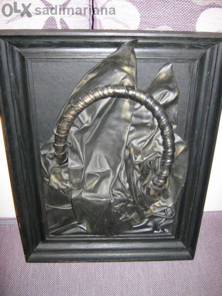 Ръчно изработено пано от кожа