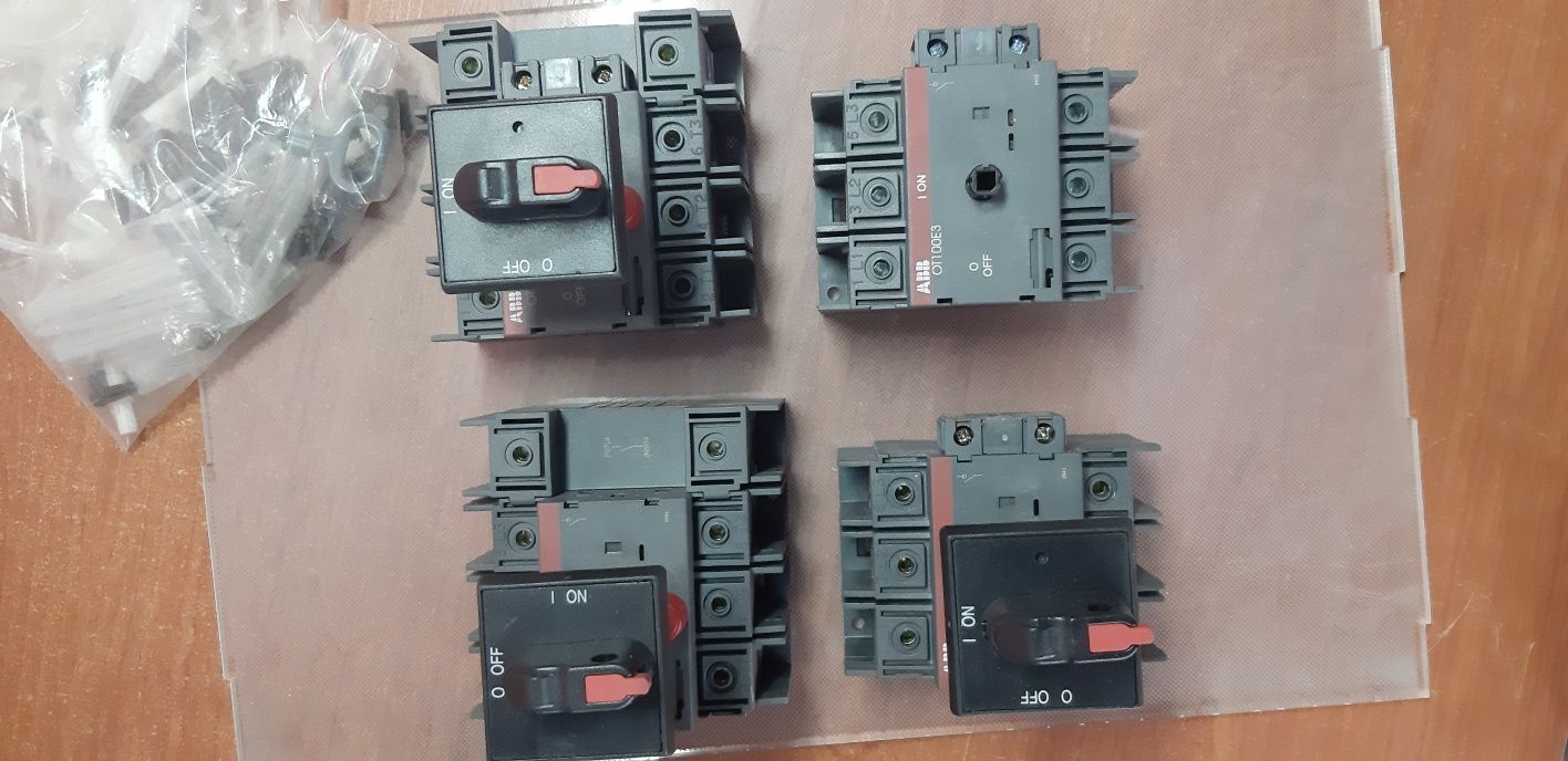 Рубильники ABB 100А и 125А, 600в. 3-х полюсные